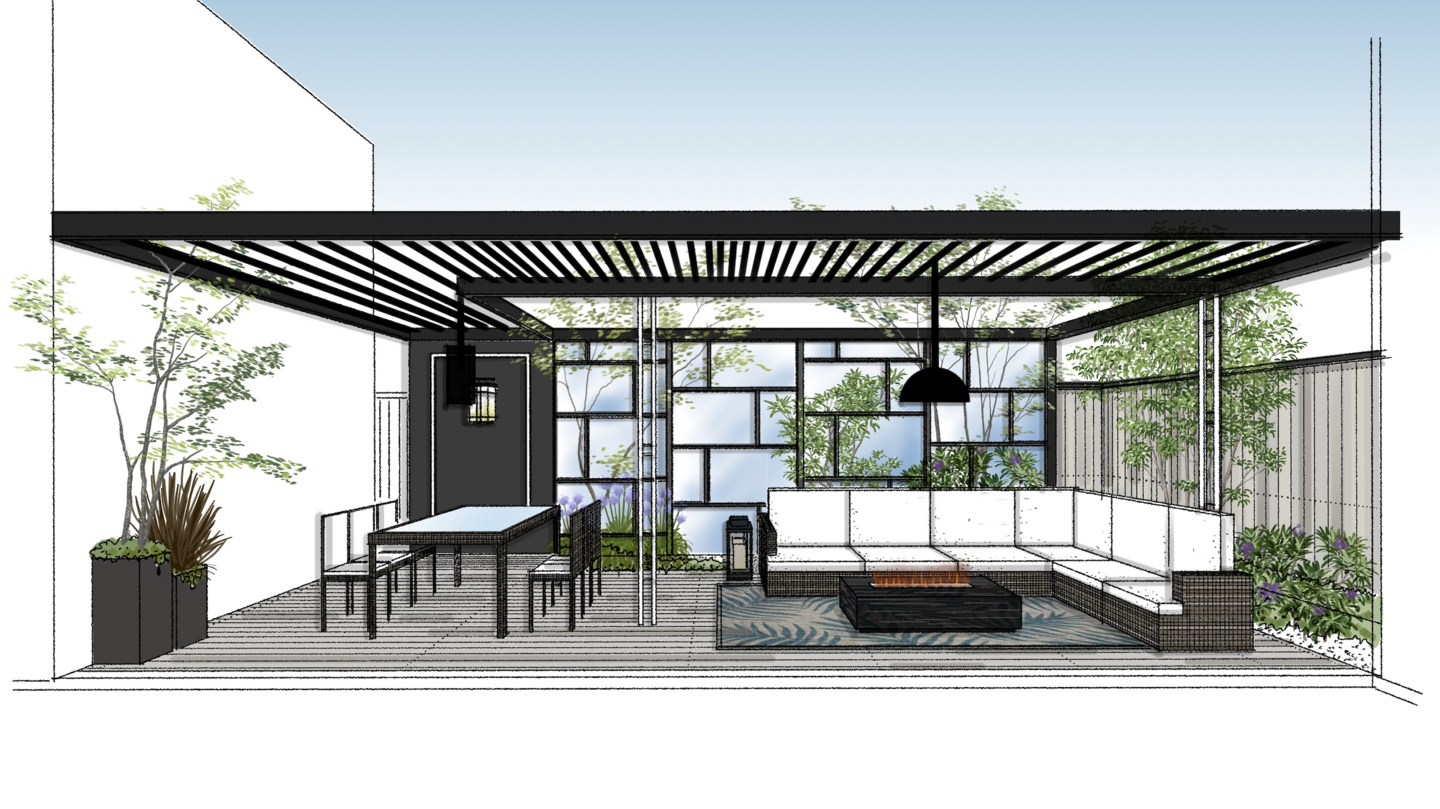 セカンドリングの提案　アウトドアリビング　ガーデンファニチャー